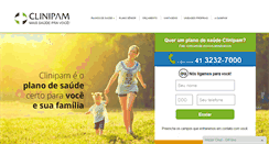 Desktop Screenshot of clinipamsaude.com.br