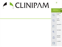 Tablet Screenshot of clinipamsaude.com.br